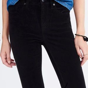 9" High-Rise Skinny Jeans in Velvet